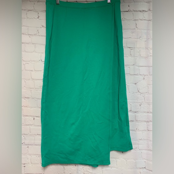 Betabrand Green Sassiest Skirt Leggings Size Large Tall - Picture 3 of 7